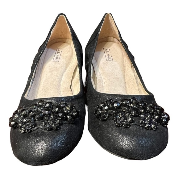 Alex Marie Black Leather Ballet Shoes Size 8.5M - Picture 9 of 9